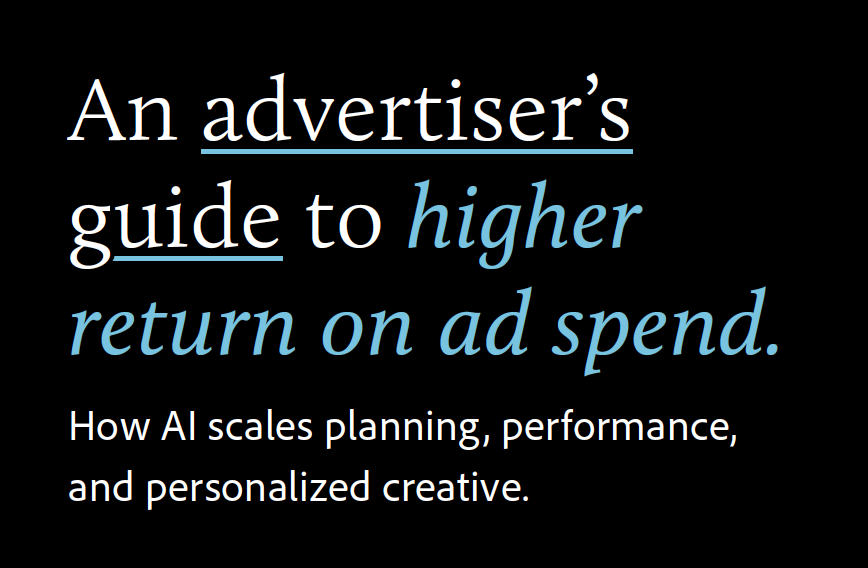 Advertiser's guide to higher return on ad spend